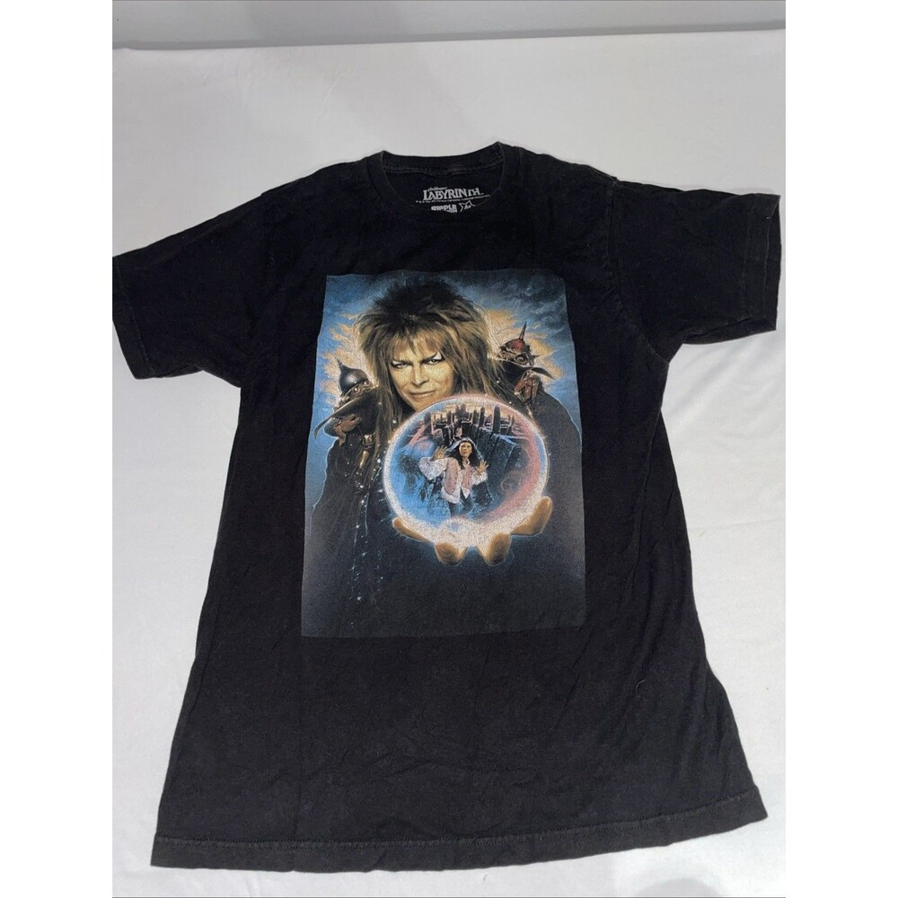 Labyrinth David Bowie Jareth Goblin King Graphic T-Shirt Mens M